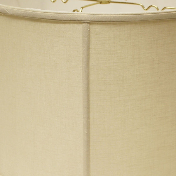 19" Pale Brown Throwback Drum Linen Lampshade