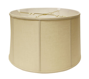 19" Pale Brown Throwback Drum Linen Lampshade