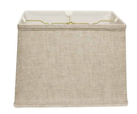 14" Cream Throwback Rectangle Linen Lampshade