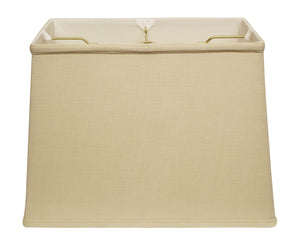 14" Pale Brown Throwback Rectangle Linen Lampshade