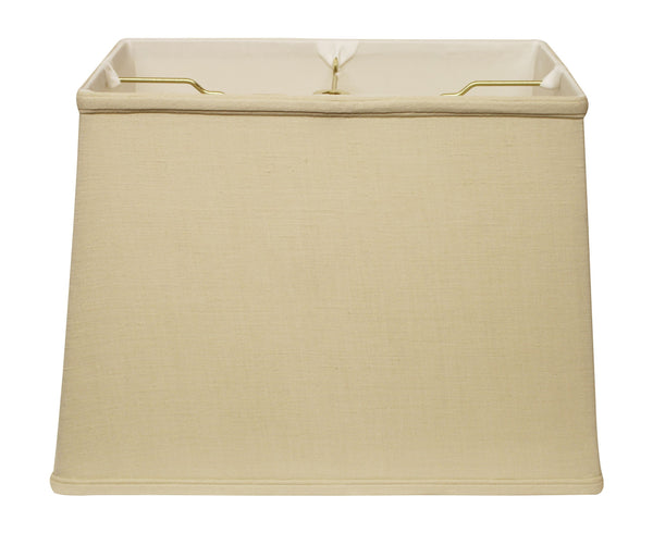 14" Pale Brown Throwback Rectangle Linen Lampshade