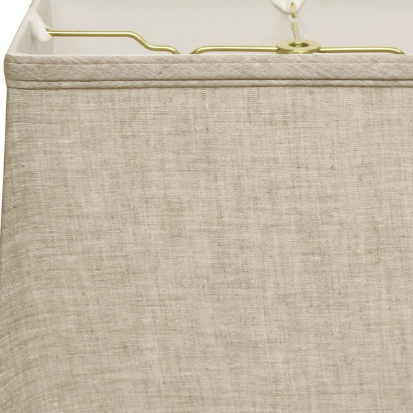 18" Cream Throwback Rectangle Linen Lampshade