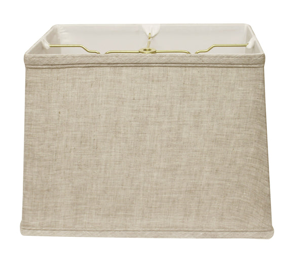 18" Cream Throwback Rectangle Linen Lampshade