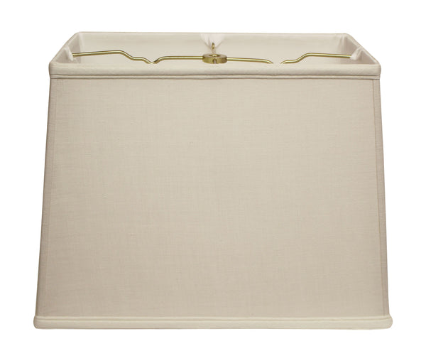 18" Off White Throwback Rectangle Linen Lampshade