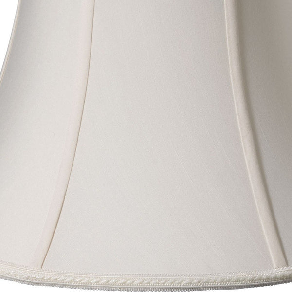 16" Cream Slanted Bell Paperback Shantung Lampshade