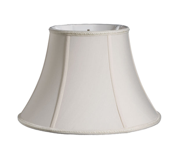 16" Cream Slanted Bell Paperback Shantung Lampshade