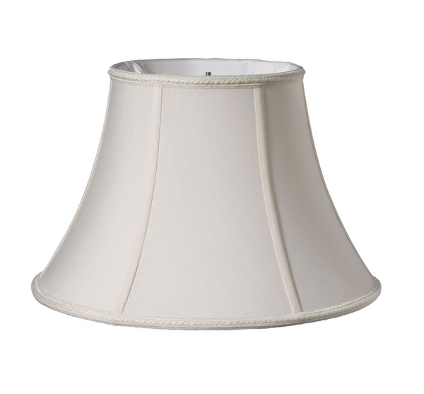 20" Cream Slanted Bell Paperback Shantung Lampshade