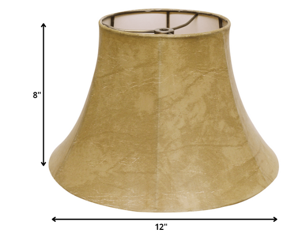 12" Faux Snakeskin Slanted Softback Parchment Lampshade