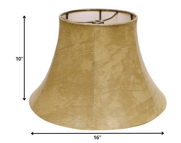 16" Faux Snakeskin Slanted Softback Parchment Lampshade