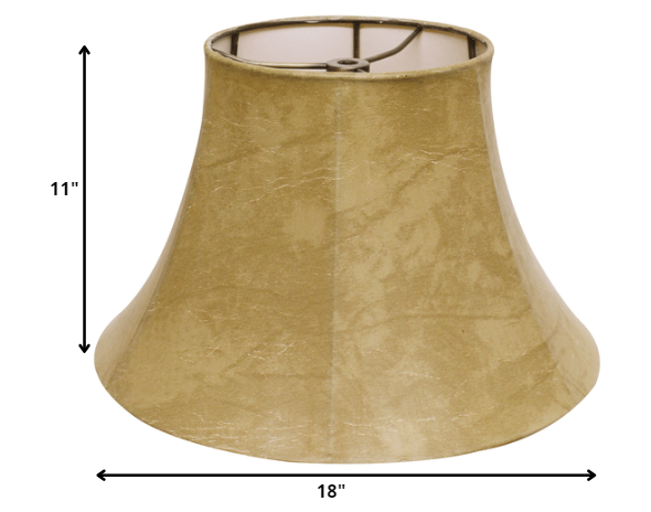 18" Faux Snakeskin Slanted Softback Parchment Lampshade