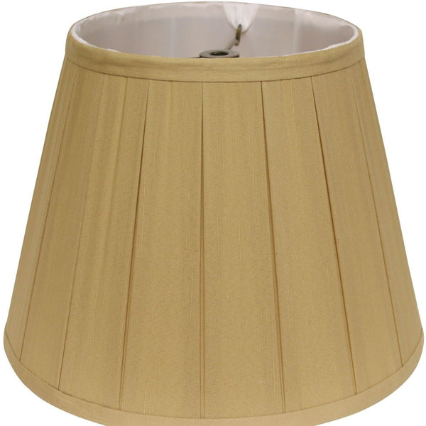 11" Primrose Slanted Crimped Box Shantung Lampshade