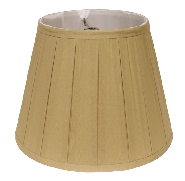 11" Primrose Slanted Crimped Box Shantung Lampshade