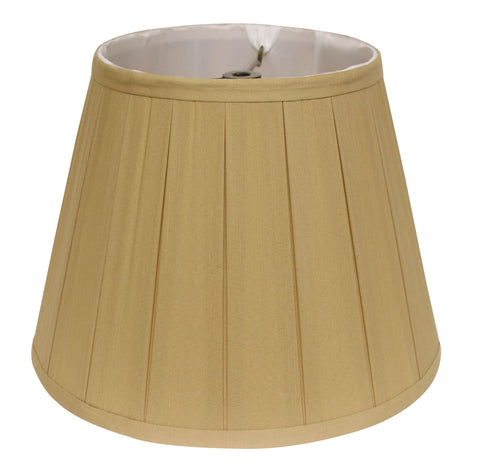 11" Primrose Slanted Crimped Box Shantung Lampshade