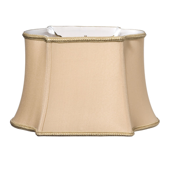 14" Vintage Gold Premium Oblong Shantung Lampshade