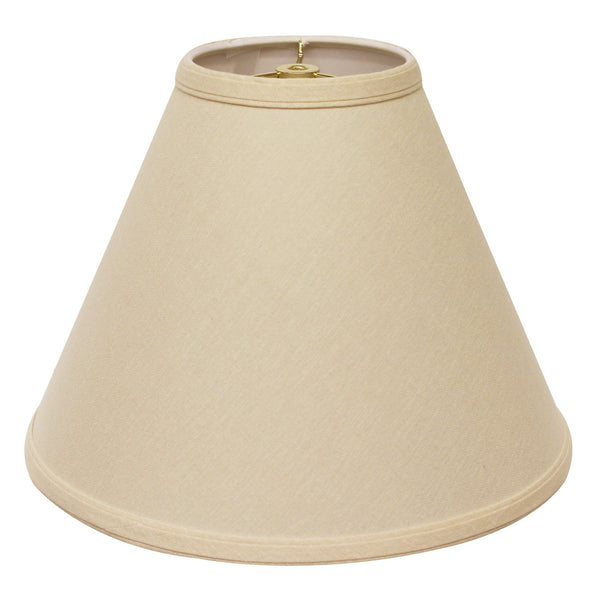 13" Parchment Biege Deep Cone Linen Lampshade