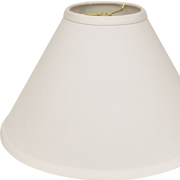 13" White Deep Cone No Slub Lampshade