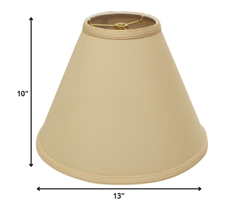 13" Slate Grey Deep Cone No Slub Lampshade