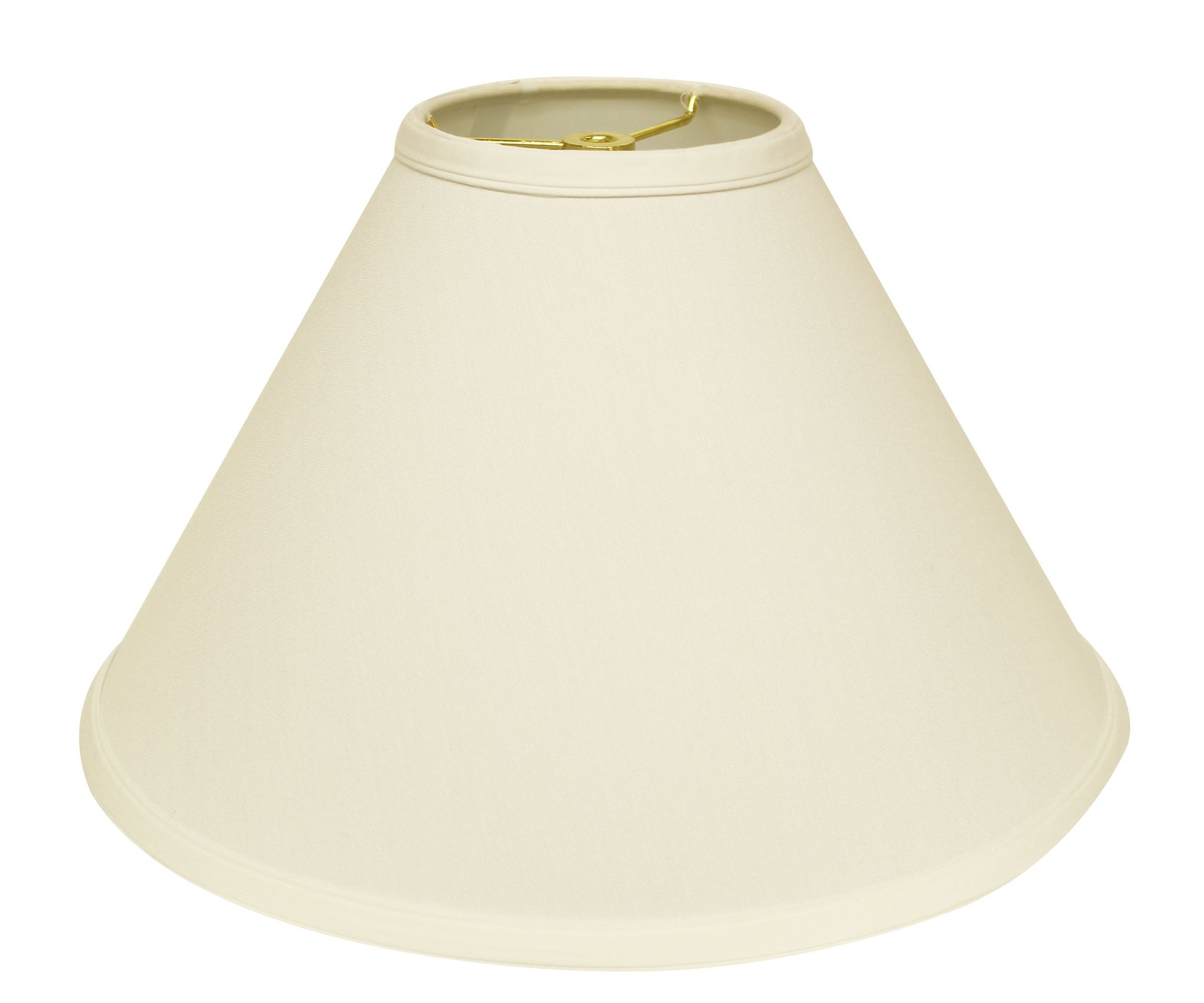 15" Ivory Deep Cone Slanted No Slub Lampshade