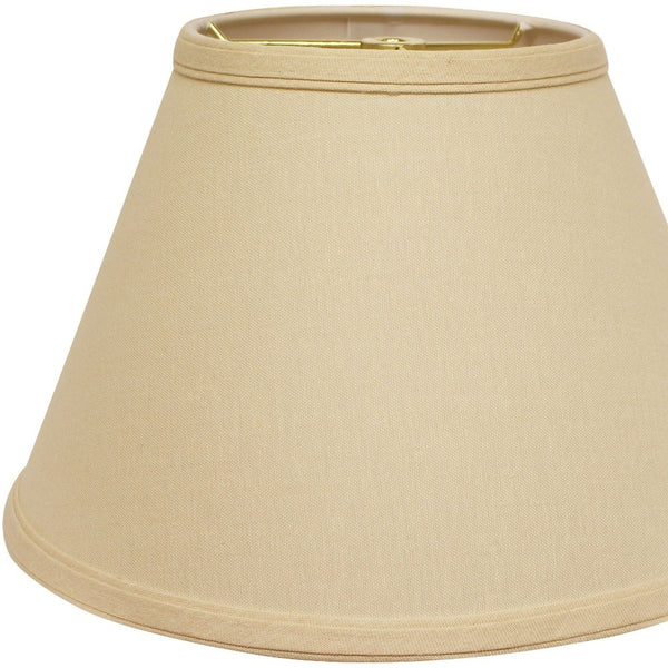 12" Parchment Biege Empire Hardback Slanted Linen Lampshade