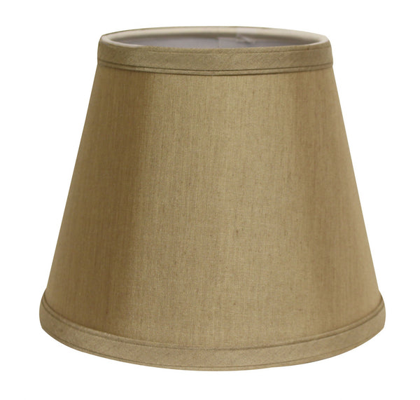 12" Pale Brown Hardback Empire Slanted Slanted No Slub Lampshade