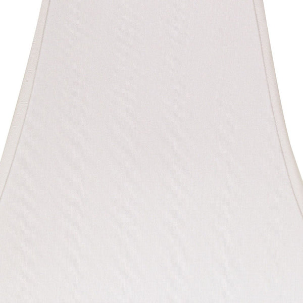 12" White Squre Bell No Slub Lampshade