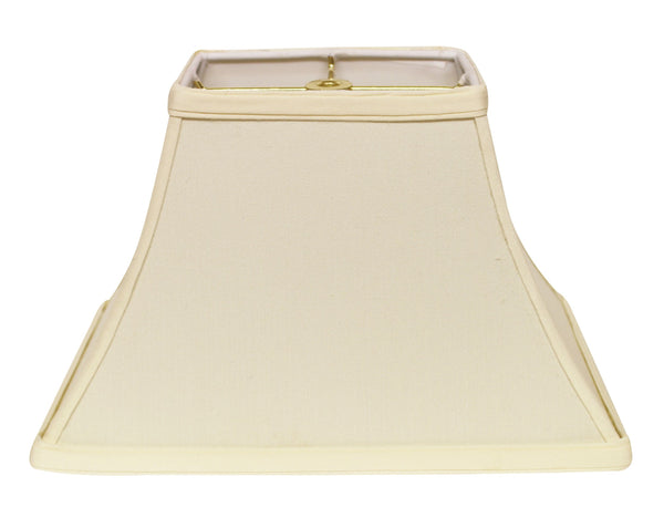 12" Ivory Rectangle Bell No Slub Lampshade