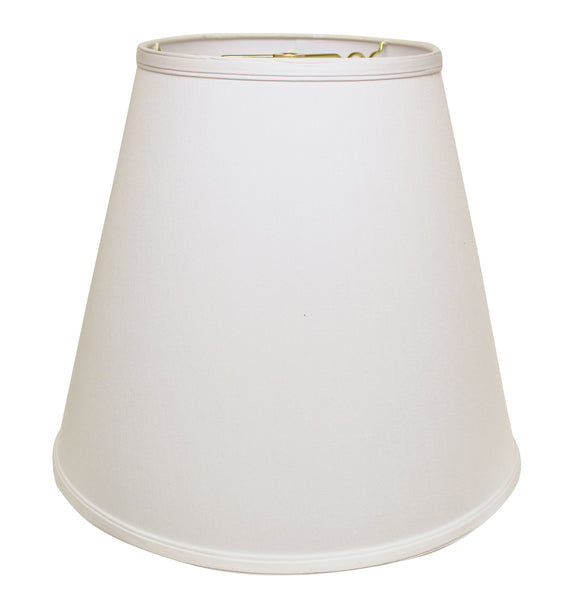 18" White Deep Empire No Slub Lampshade