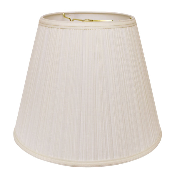 16" White Empire Deep Slanted Broadcloth Lampshade