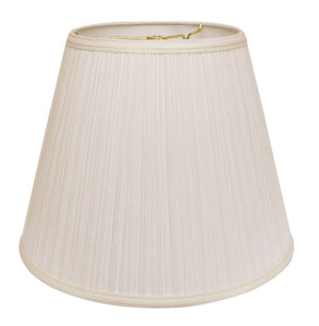 16" White Empire Deep Slanted Broadcloth Lampshade