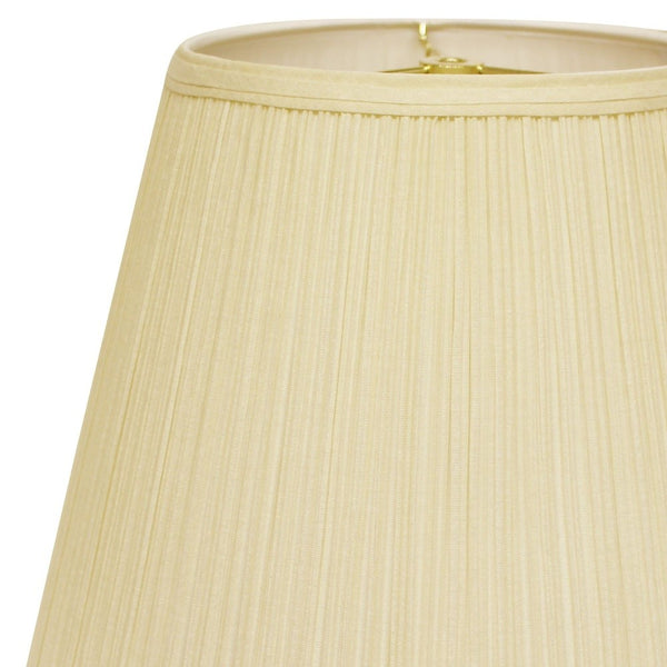 18" Ivory Empire Deep Slanted Broadcloth Lampshade