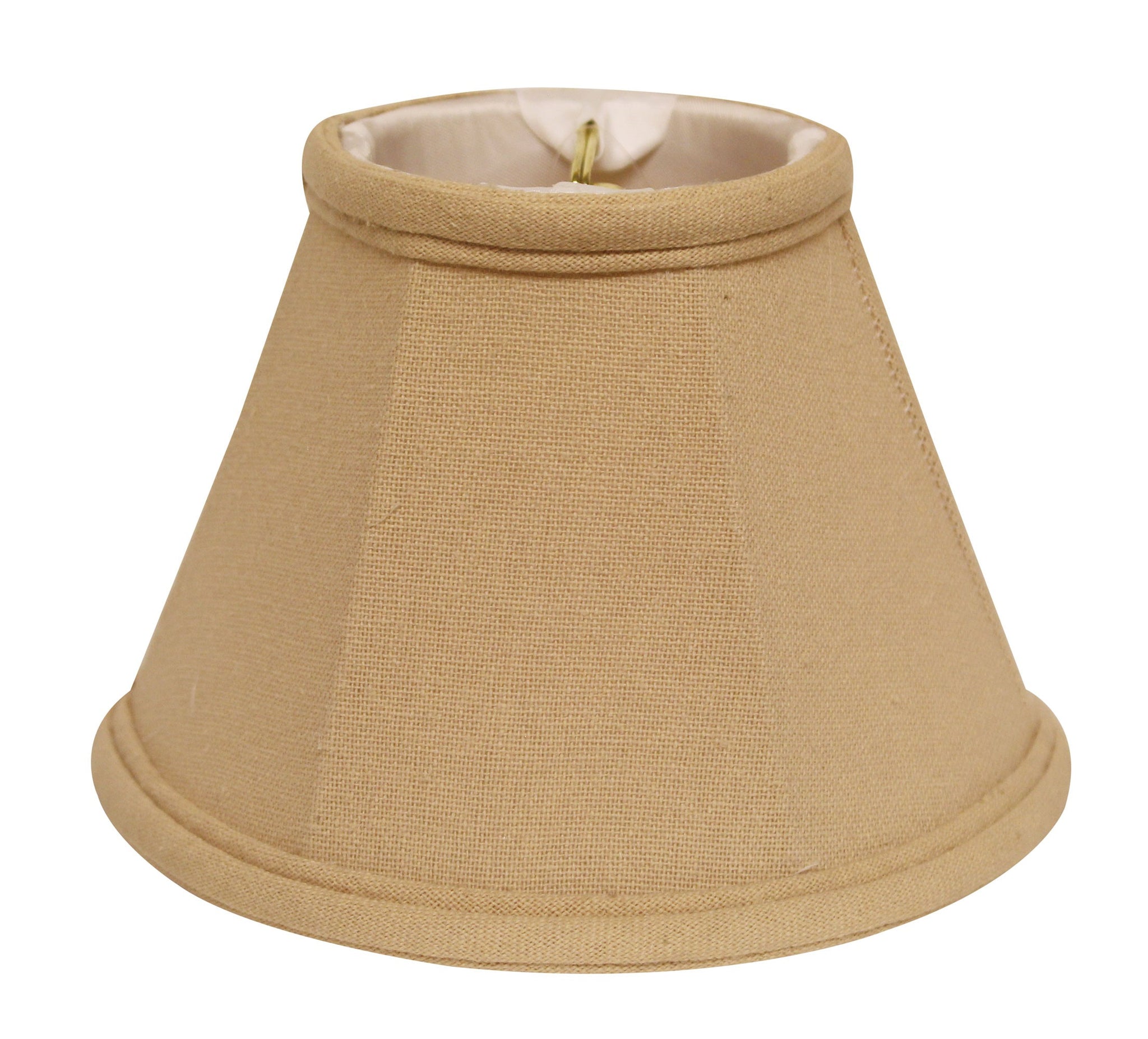 5" Parchment Biege Premium Set of 6 Chandelier Linen Lampshades