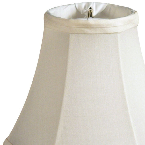 4" Ivory Slanted Silk Set of 6 Chandelier Pongee Shantung Lampshades