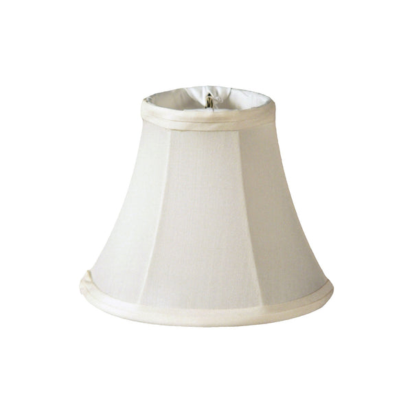 4" Ivory Slanted Silk Set of 6 Chandelier Pongee Shantung Lampshades