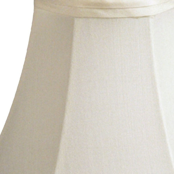 6" Ivory Slanted Set of 6 Chandelier Pongee Shantung Lampshades