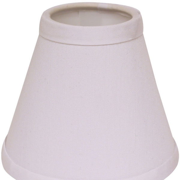 4" White Set of 6 Chandelier No Slub Lampshades