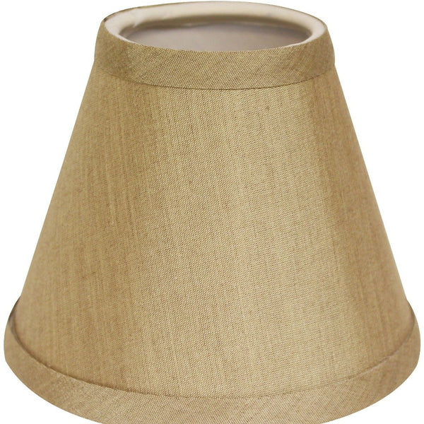 4" Pale Brown Set of 6 Chandelier No Slub Lampshades