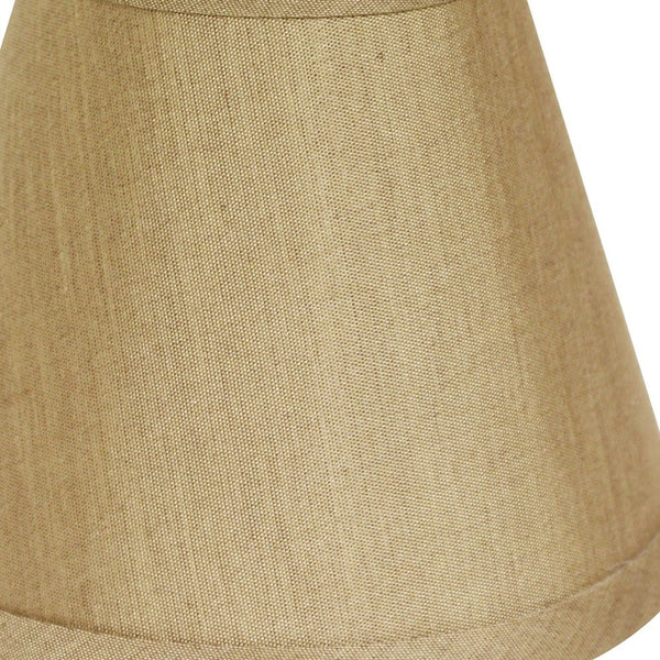 4" Pale Brown Set of 6 Chandelier No Slub Lampshades