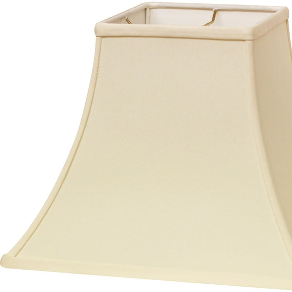 10" Ivory Premium Square Bell Slanted No Slub Lampshade