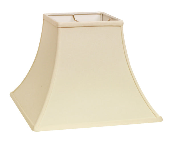 10" Ivory Premium Square Bell Slanted No Slub Lampshade