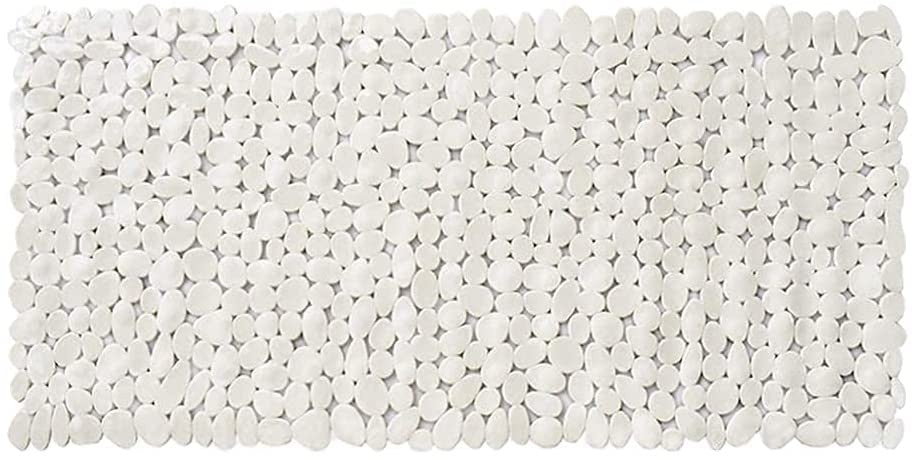 White Spa Pebbles Bathtub Mat