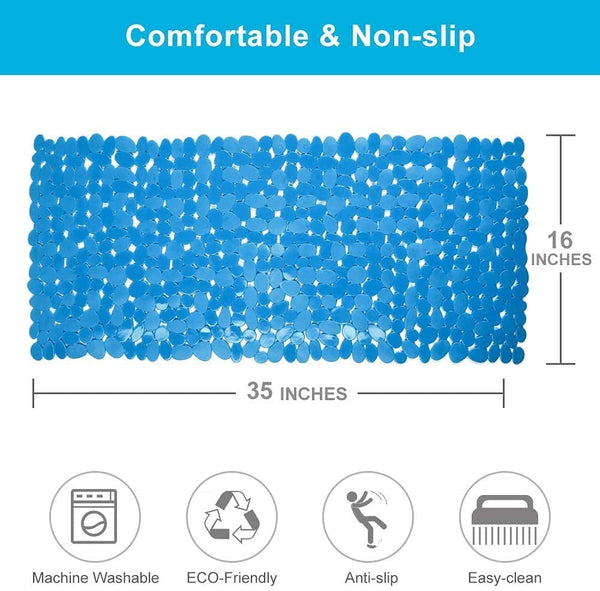 Blue Spa Pebbles Bathtub Mat