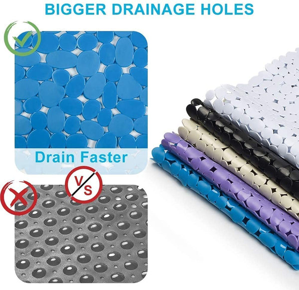 Blue Spa Pebbles Bathtub Mat