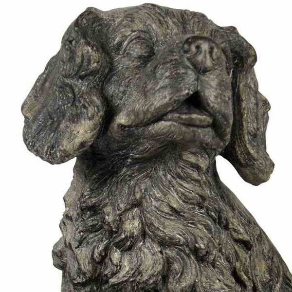 15" Rustic Barking Dog Indoor Outdoor Statue