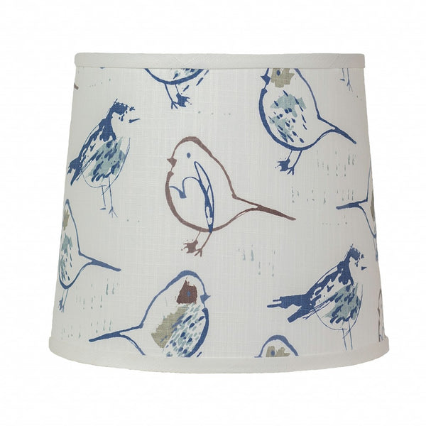 Brown Candlestick Modern Birds Shade Table Lamp