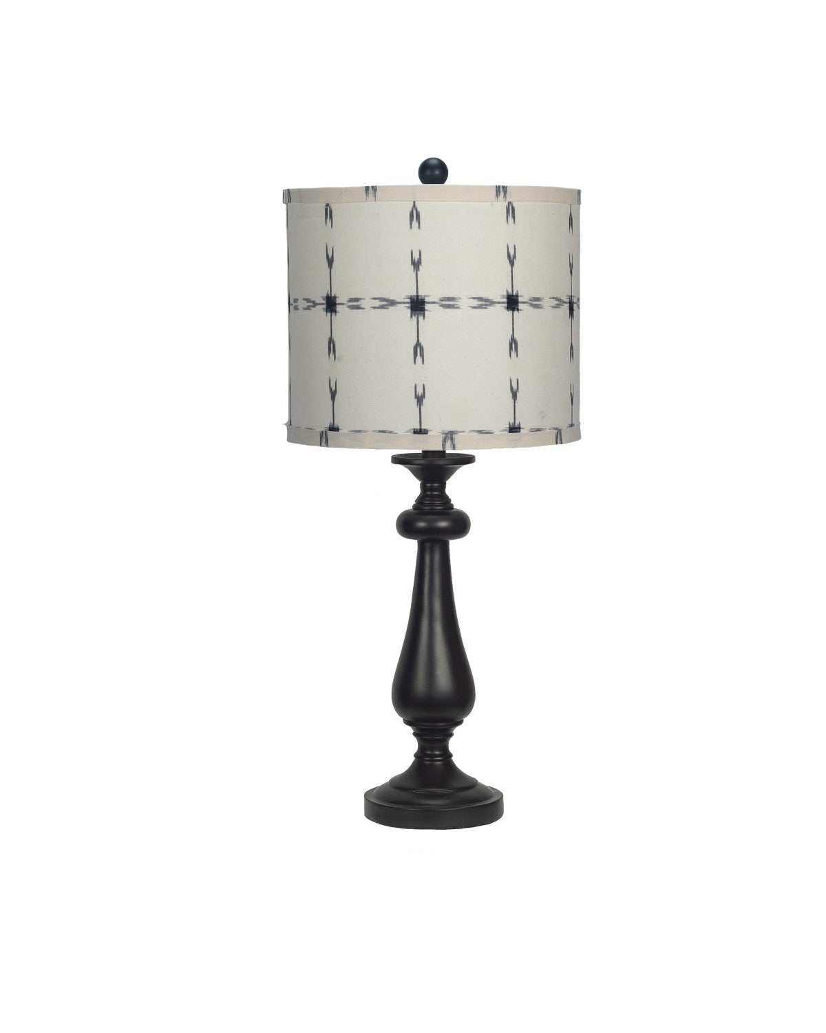 Black Candlestick Tribal Arrows Shade Table Lamp