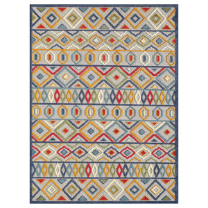 3’ x 5’ Multi Aztec Pattern Indoor Outdoor Area Rug