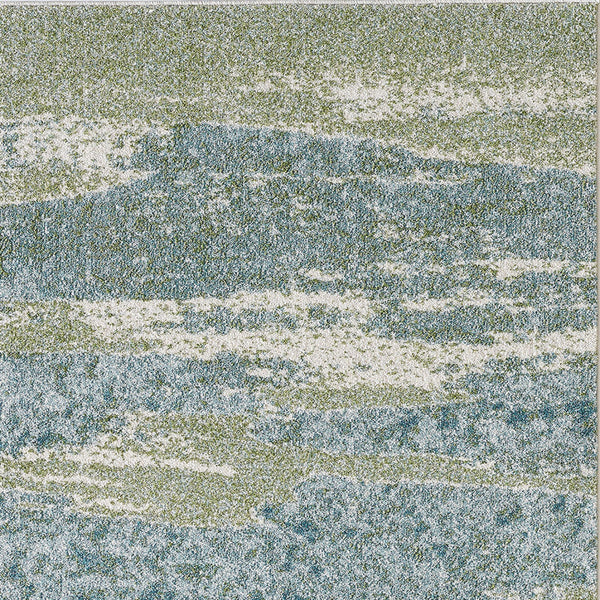 3’ x 5’ Blue Sage Impressionistic Ocean Area Rug