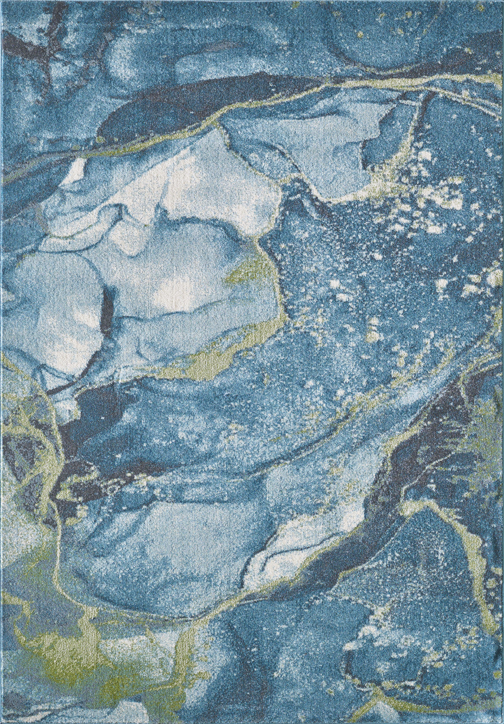 3’ x 5’ Blue Sage Abstract Stone Modern Area Rug