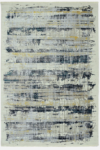 4’ x 6’ Blue White Distressed Traditional Area Rug