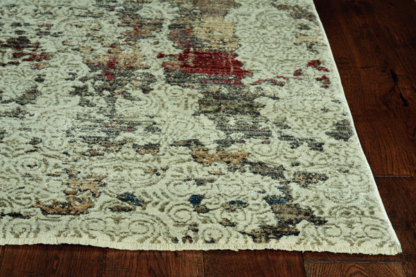 2’ x 8’ Sage Ivory Weathered Vintage Runner Rug